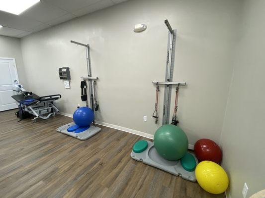 Physical therapy area with spinal decompression