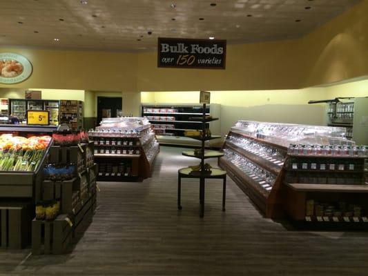 Bulk food section appears to be new - nothing in it yet