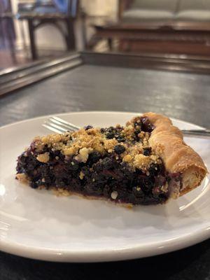 Blueberry pie.