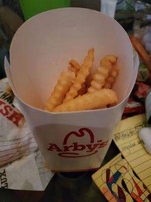 Ordered large fries there are 18 fries, I'm shame frying you!