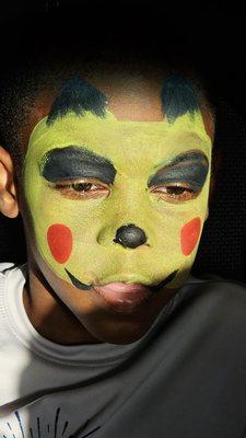 Edited pikachu face painting