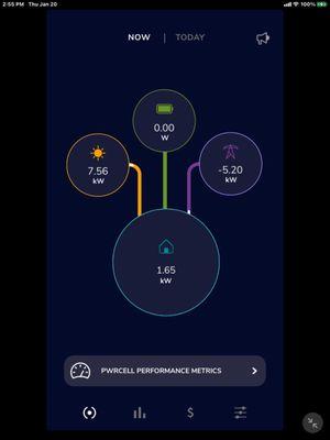 App records/reports usage and estimated savings