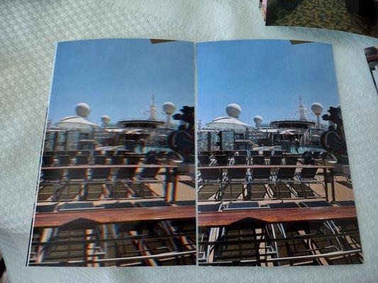 Some were blurry like the one on the left. I ordered 5 same pictures. 2/5 were blurry.