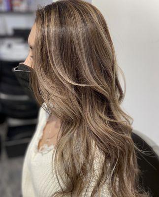 Balayage, haircut and styling by Carman