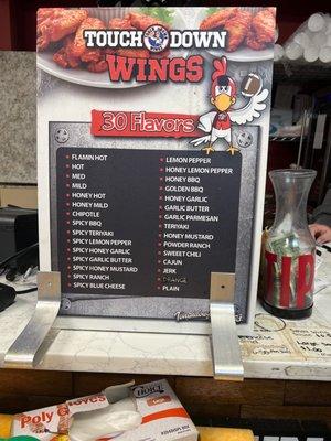 Wing Flavors