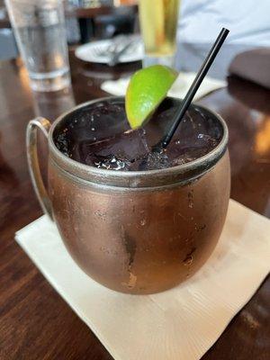 Blue lavender mule