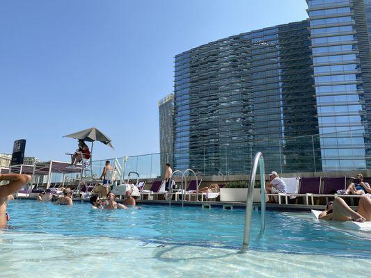 Lounging at the Chelsea Pool