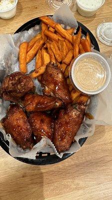 Korean barbecue wings