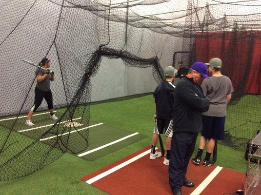 Getting video of a fast pitch player during a camp