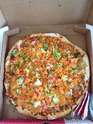 Taco pizza