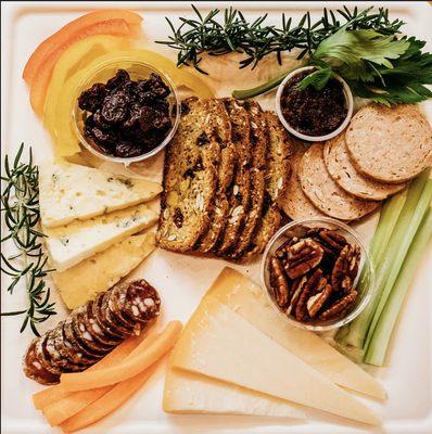 On Demand Cheese & Charcuterie Trays.  Reservations for  Larger Platters with at least 3 day notice.