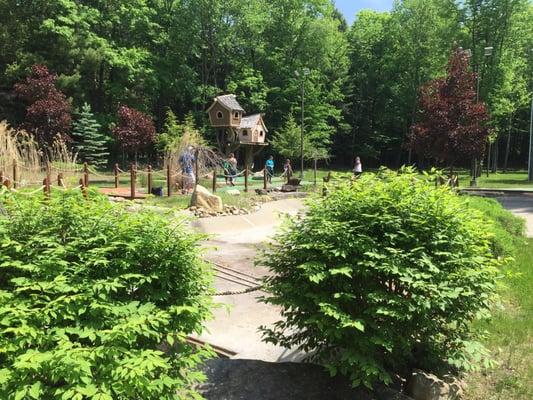 Run down campground. Good if only you need a site for a fire. No activities.  Mini golf looks scary, store closes between 1-3pm daily (odd).