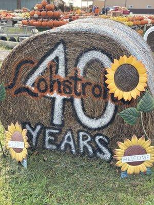 40 year anniversary Lohstroh Farm bale