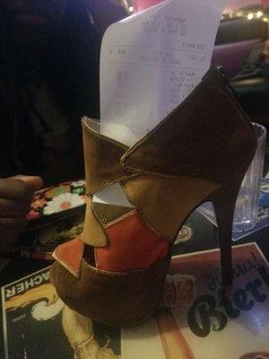 The Bill Comes In A High Heel Shoe