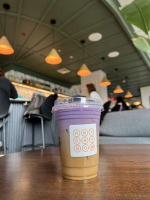 Vietnamese Iced Coffee with Ube (Ube Latte)