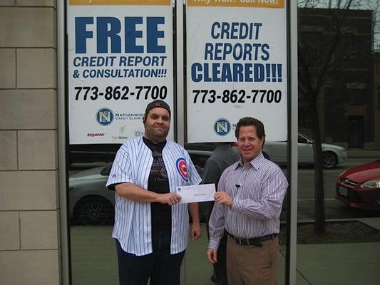 Nationwide Credit Clearing Chicago, IL - Lucky Facebook Fan Winner