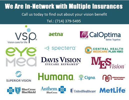 CALL Spectrum Vision for more information about your vision benefit!