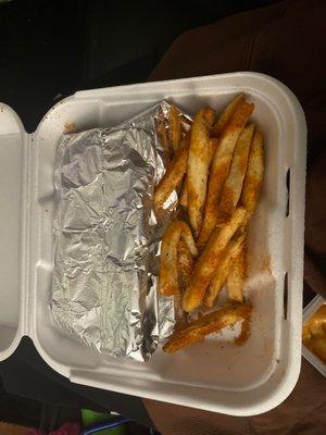 Very disappointed in my "double" order of Cajun fries