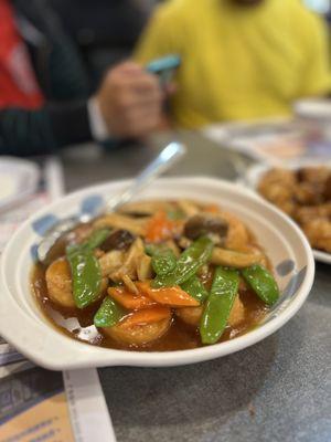 Egg Tofu Mixed Mushrooms