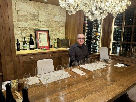 Wine & food pairing room (separate from the main tasting room).