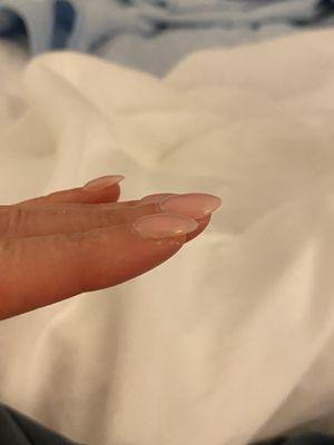 Hit or miss, I like thin  natural looking nails not thick fake for $70.