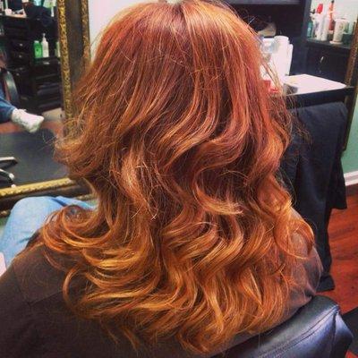 Red Ombre by Julie Curry