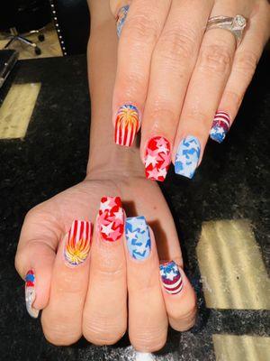 Patriotic nails