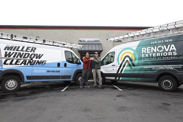 2023 Holiday Spirit Lighting and Miller Window Cleaning merged and rebranded as Renova Exteriors!