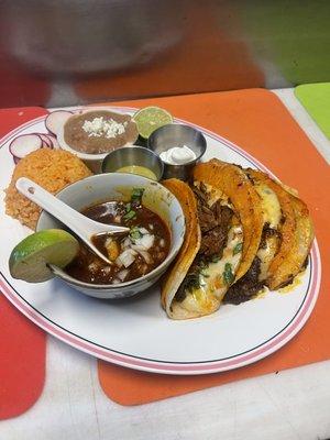 Birria tacos