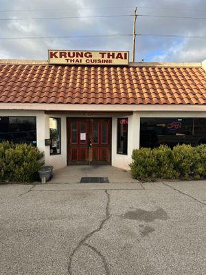 Restaurant entrance.