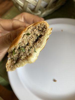 Flavorful and tons of beef Sambusa