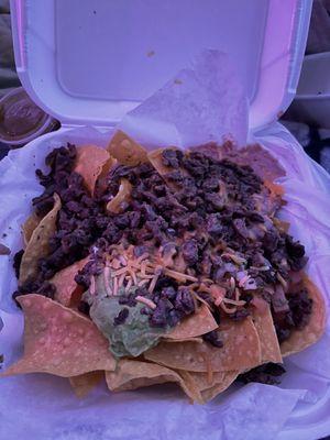 Super Nacho w/Carne asada