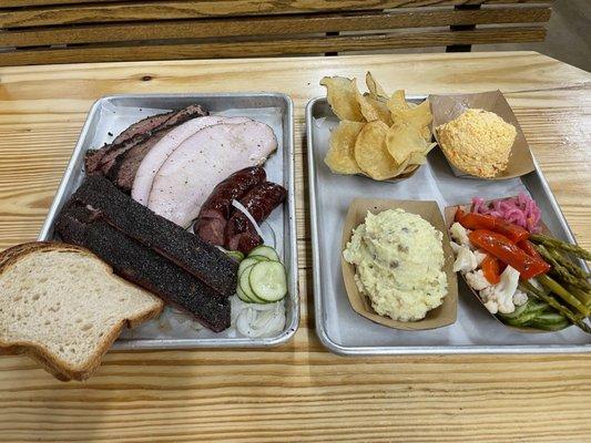 Mums taste bbq offerings and sides . Try the mouth watering pastrami brisket