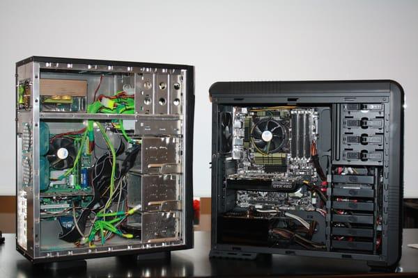 Competitors PC on the left...Computer 1 PC on the right...You decide