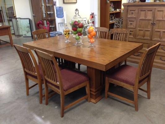 China cabinets and dining room sets are donated frequently