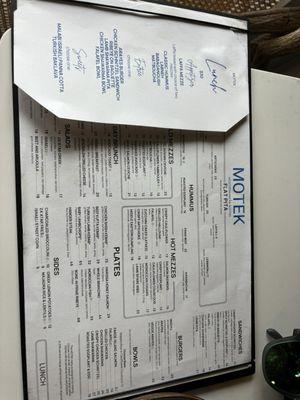 Menu showing 'lunch special' that everyone on the table has to order to get it