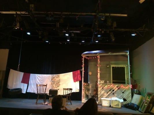 Stage setup for the play, Lonestar Laundry & Bourbon by James McLure