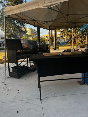 Outside barbecue every Friday