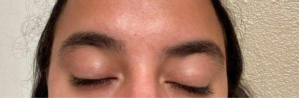 Before Eyebrow Threading