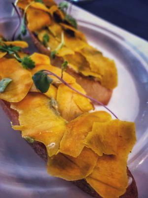 Cured Squash Toast