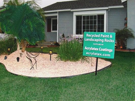 Azuza Soft Rock, better than gravel for decorative ground cover!