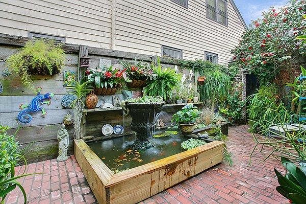 Koi Pond & Fountains in the Front Courtyard