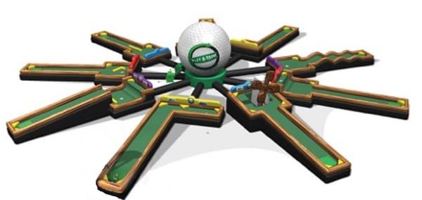 9 Hole Inflatable Golf Course