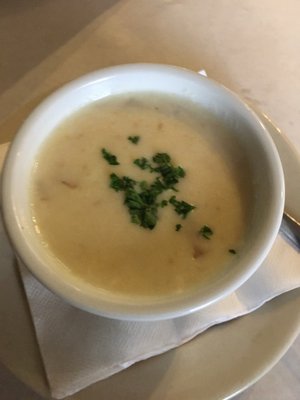 Clam chowder was superb