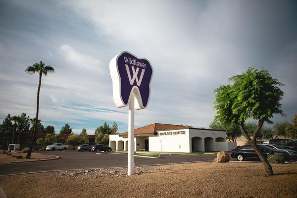 Building with sign