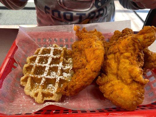 Chicken and waffles