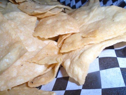 Corn chips, close-up.