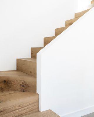 Simple and clean stairway using Copa Coast engineered Flooring