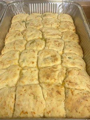 Homemade green chilies biscuits