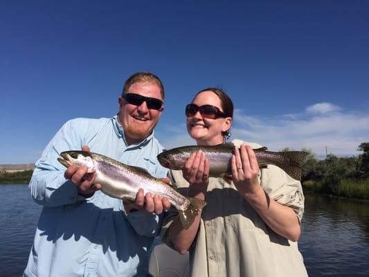 Double catch early in the float!